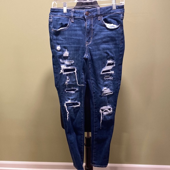 American Eagle Next Level Stretch Ripped Jeans - Picture 1 of 6